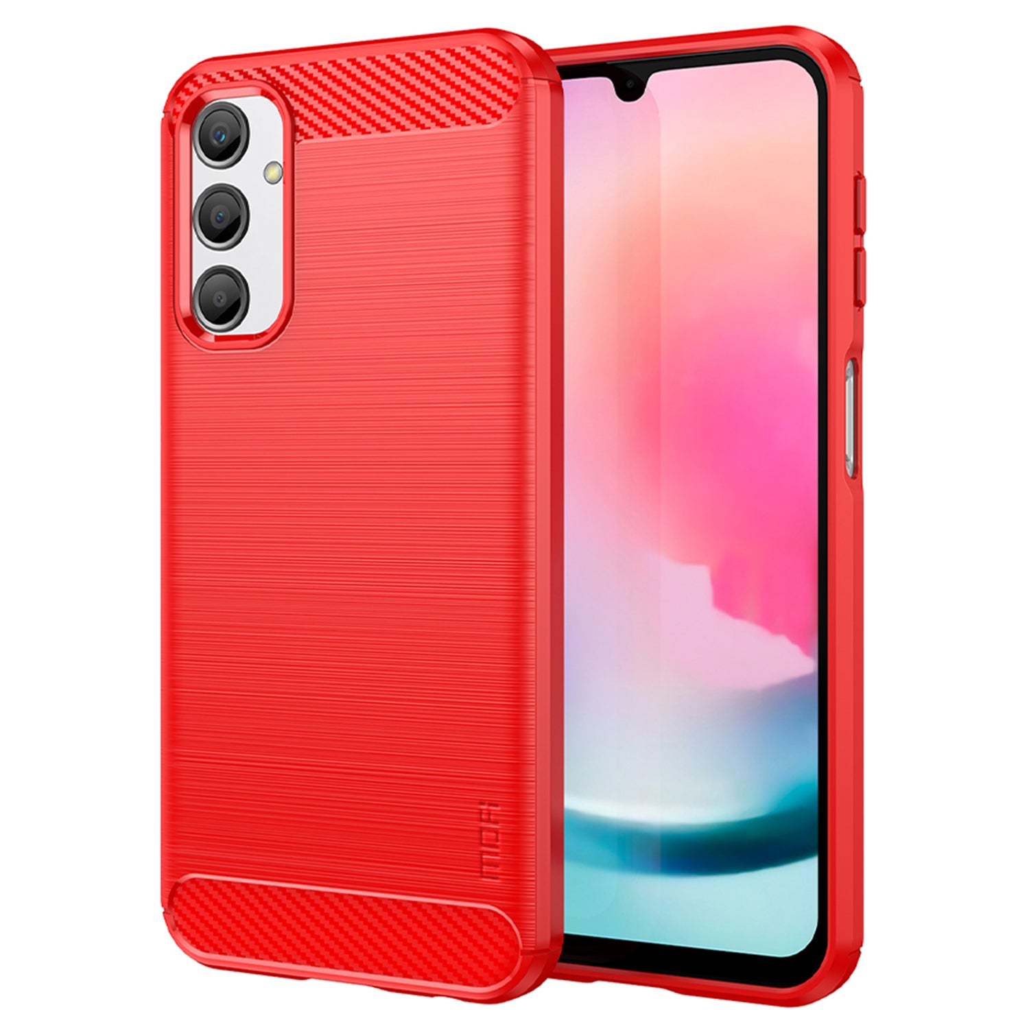 MOFI JK TPU Series-1 For Samsung Galaxy A24 4G Carbon Fiber TPU Phone Case Brushed Non-Slip Protective Cover MOFI JK TPU Series-1 For Samsung Galaxy A24 4G Carbon Fiber TPU Phone Case Brushed Non-Slip Protective Cover